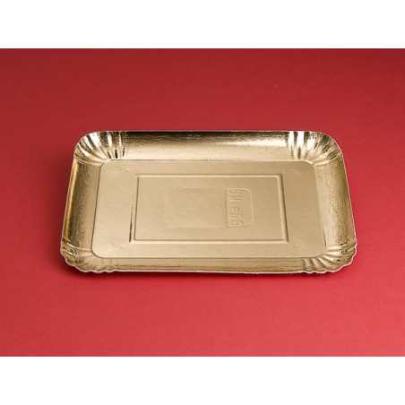 VASSOI CARTONE ORO RETTANGOLARI 3MI=3S 24x13cm 5kg