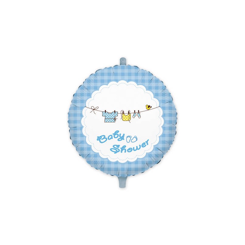 PALLONE MYLAR TONDO BABY SHOWER BOY 45cm