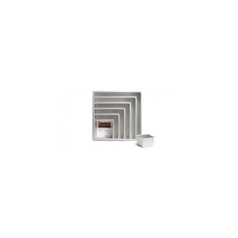 TEGLIA ALLUMINIO ANODIZZATA QUADRATA 25x25x7,5cm