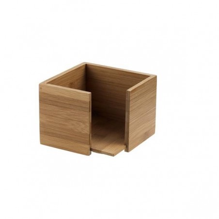 PORTA TOVAGLIOLI IN BAMBOO 14x14x10cm