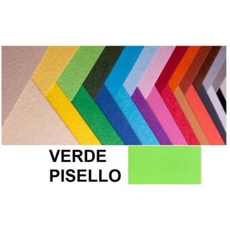 CARTONCINO BRISTOL 50x70cm 200gr VERDE PISELLO FABRIANO