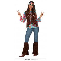 COSTUME DONNA HIPPIE ANNI 70 TG.L 42-44