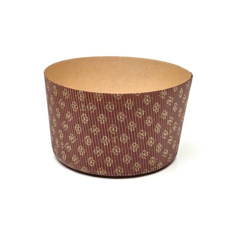 FORMA COTTURA PANETTONE ALTO 500gr RIGIDO ø134x95mm 2 PEZZI
