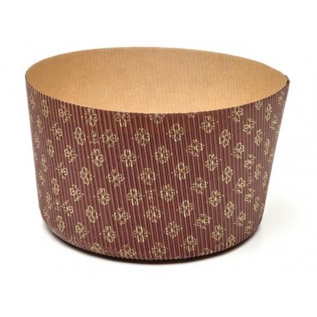 FORMA COTTURA PANETTONE ALTO 500gr RIGIDO ø134x95mm 2 PEZZI