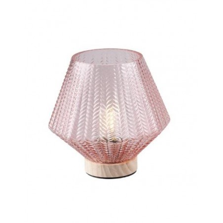 LAMPADA VETRO VT ROSA ø12cm