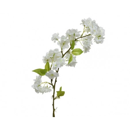RAMO C/FIORI BIANCHI H.79cm