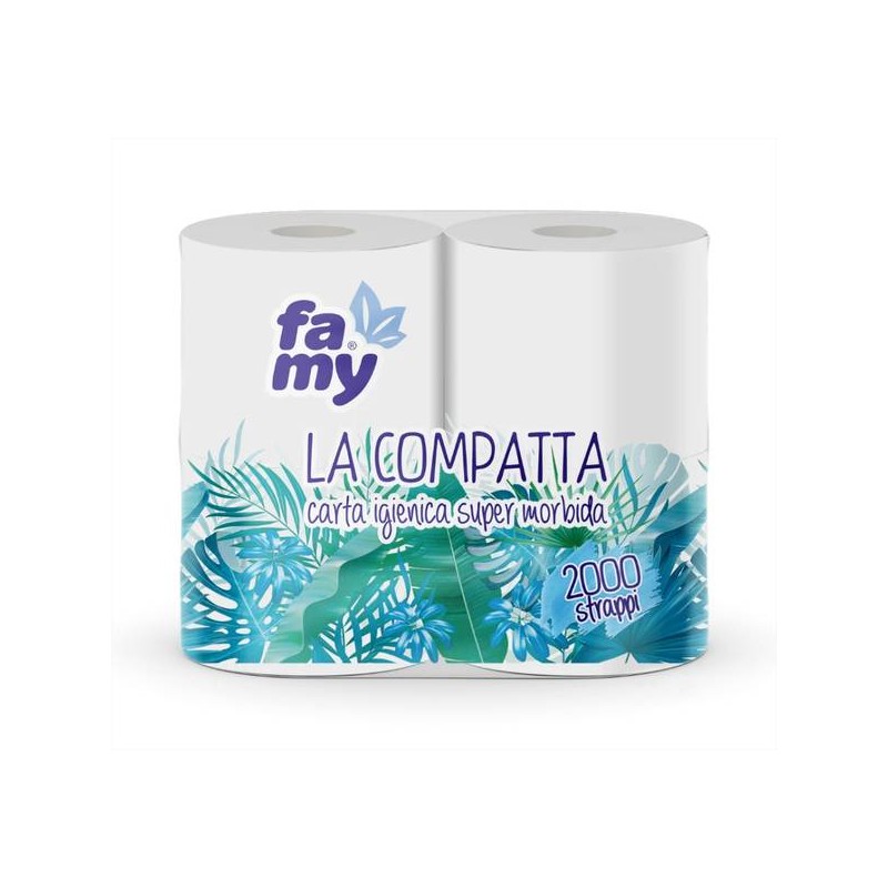 IGIENICA FAMY LA COMPATTA 4 ROTOLI 2V 500strappi