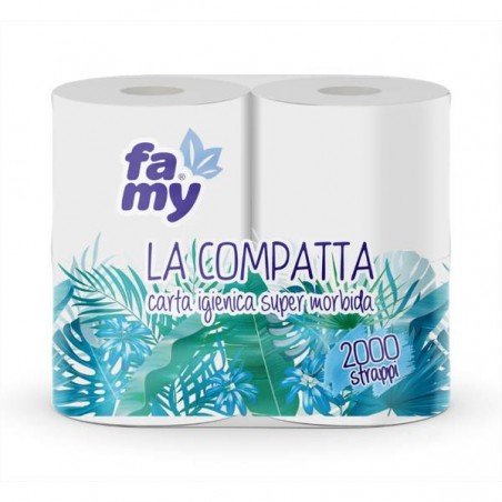 IGIENICA FAMY LA COMPATTA 4 ROTOLI 2V 500strappi