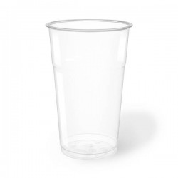 BICCHIERI PLA TRASPARENTI 500ml (TACCA 0,4) NATURIA COMPOSTABILE 50pz