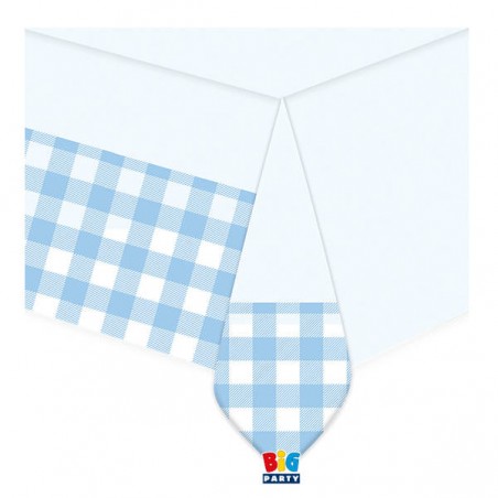 TOVAGLIA PVC 140x270cm VICHY LIGHTBLUE CELESTE