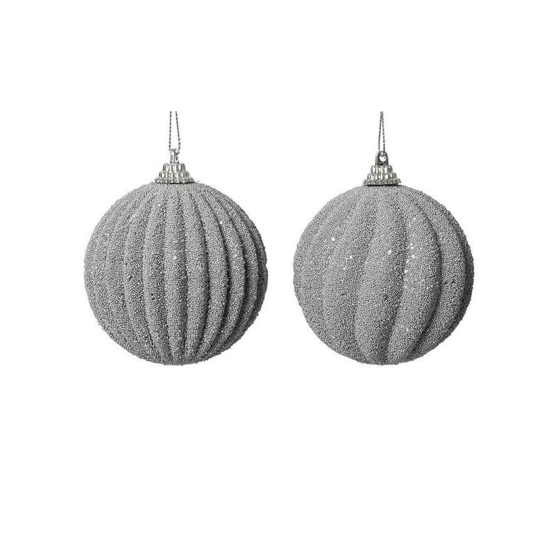 PALLINA FOAM PERLE ONDA GRIGIO 2ass Ø8cm 1pz