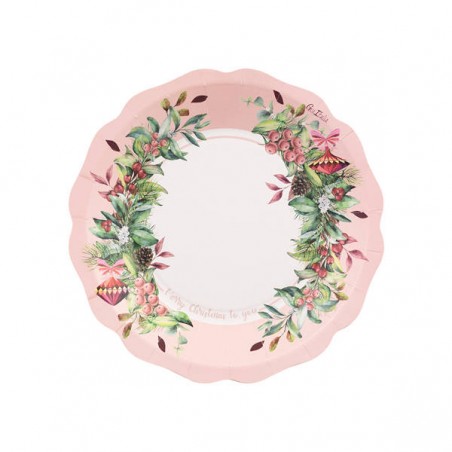 PIATTI ø21 CHERRY CHRISTMAS 8pz