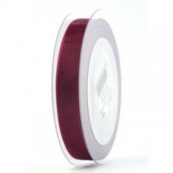 NASTRO ORGANZA mm15x50mt BORDEAUX