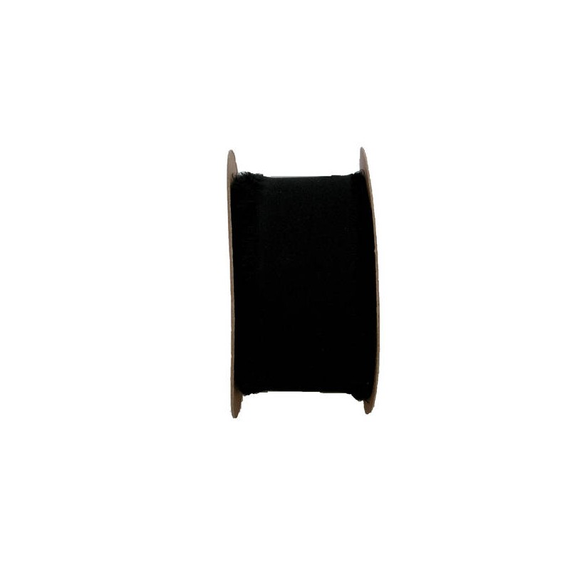 NASTRO SFRANGIATO CHIFFON mm40x15mt NERO