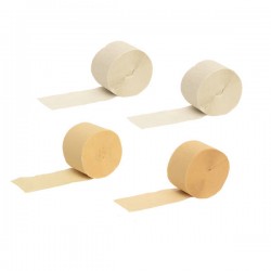 ROTOLI CARTA CRESPA AVORIO cm4,5x25mt