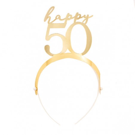 CERCHIETTO HAPPY 50 GOLD 4pz