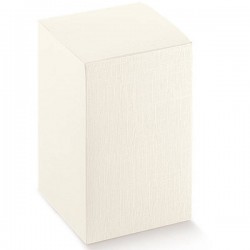 SCATOLA PIEGHEVOLE SETA BIANCO 9x9x9cm 10pz
