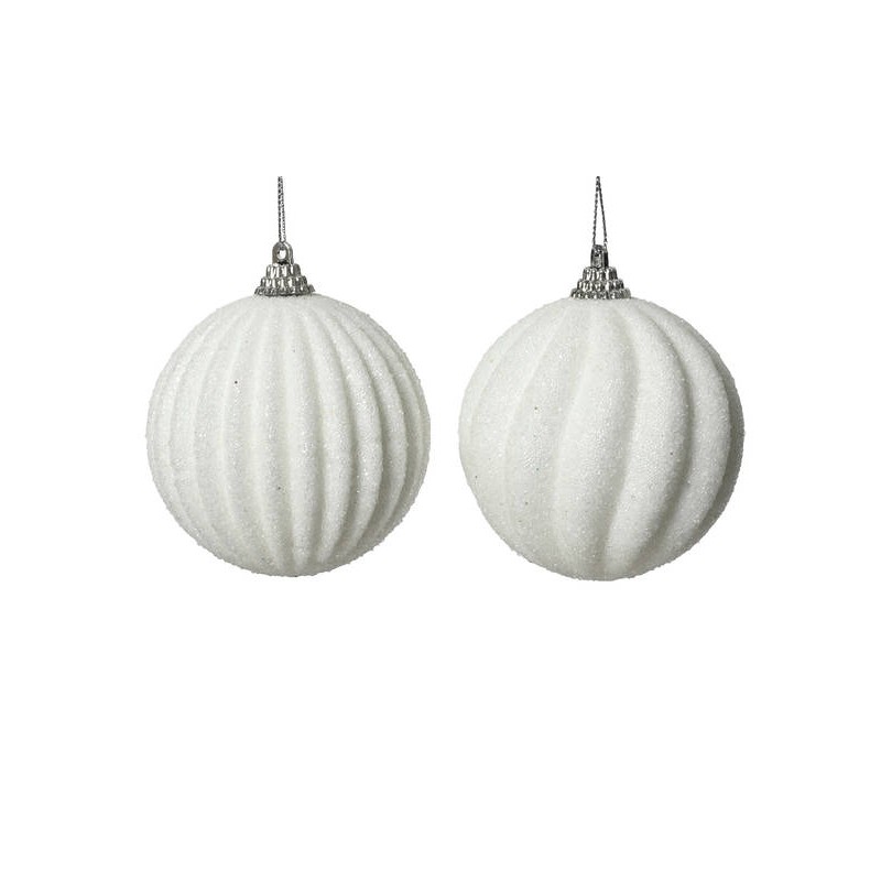 PALLINA FOAM PERLE ONDA WHITE 2ass Ø8cm 1pz