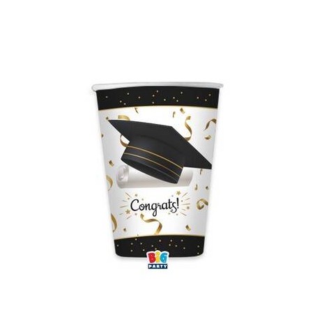 BICCHIERI CARTONCINO 250cc GRADUATION 6pz