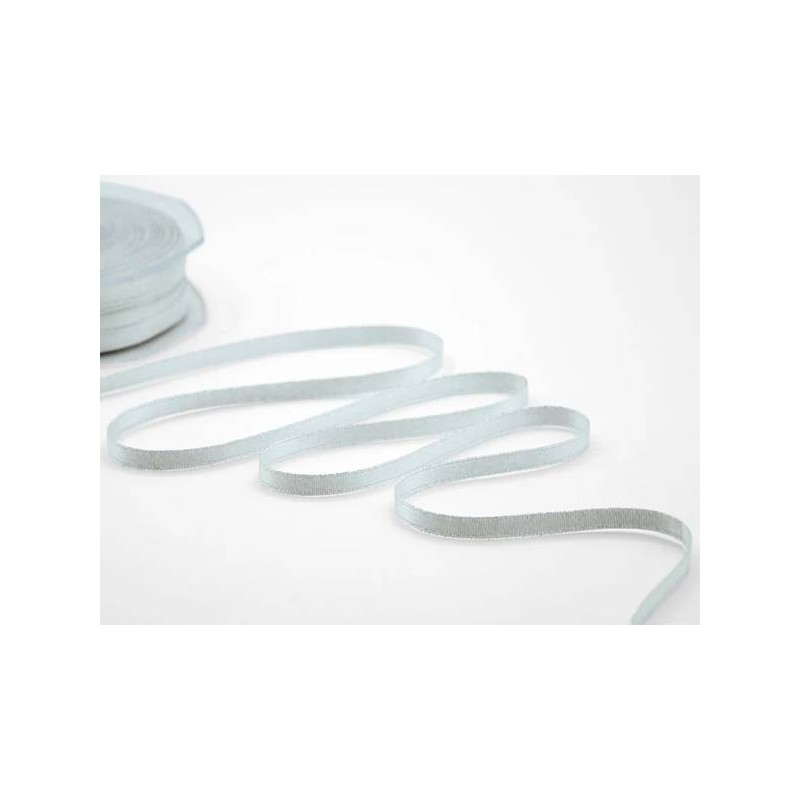 NASTRO DOPPIO RASO mm7x50mt COL.101 LAME' ARGENTO