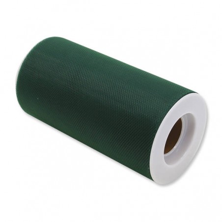 TULLE ROTOLO cm12,5x25mt VERDE FORESTA BIG