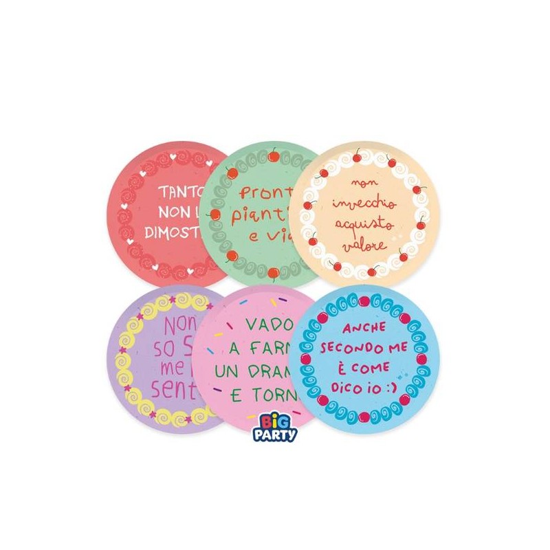 PIATTI DESSERT CAKE PARTY 6pz