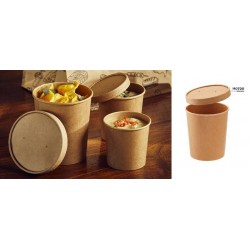 BARATTOLO C/COP KRAFT/PE AVANA ø9x8,6 350ml 25pz