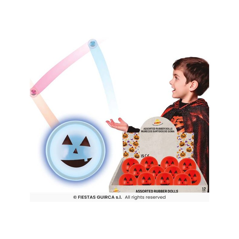 PALLINA ZUCCA C/LUCE 5,5cm 1pz