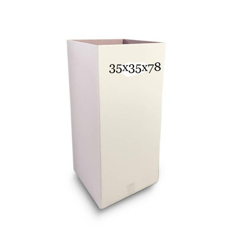 BOX CARTONE RIFIUTI 35x35x78cm 95LT BIANCO ECO