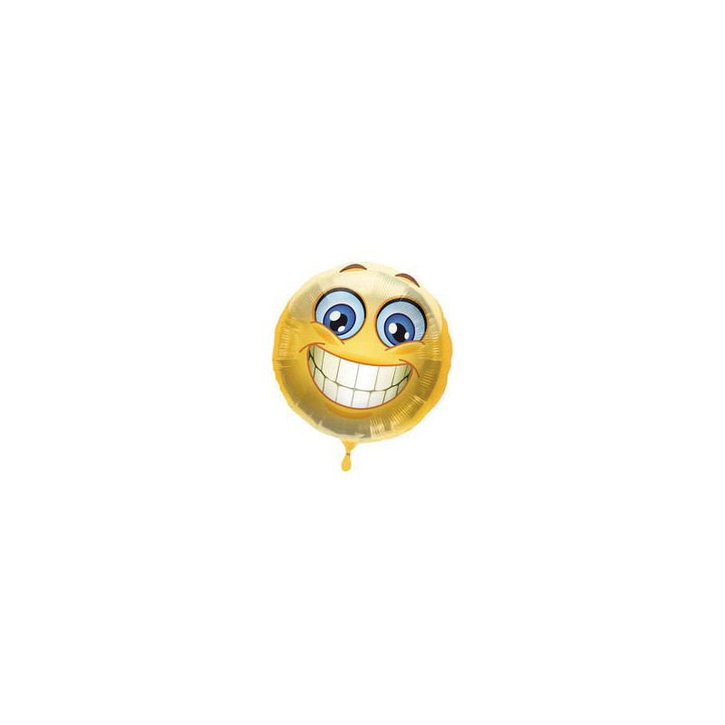 PALLONE MYLAR EMOTICON SMILE 45cm