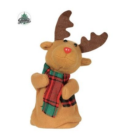 RENNA CHE BALLA CON MUSICA E SUONO 20cm