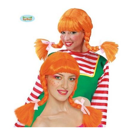 PARRUCCA ARANCIONE TRECCIE