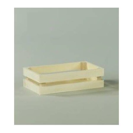 CESTO RETTANGOLARE LEGNO NATURALE 18x11x5cm