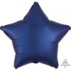 PALLONE MYLAR STELLA 17 42cm SATIN BLU NAVY