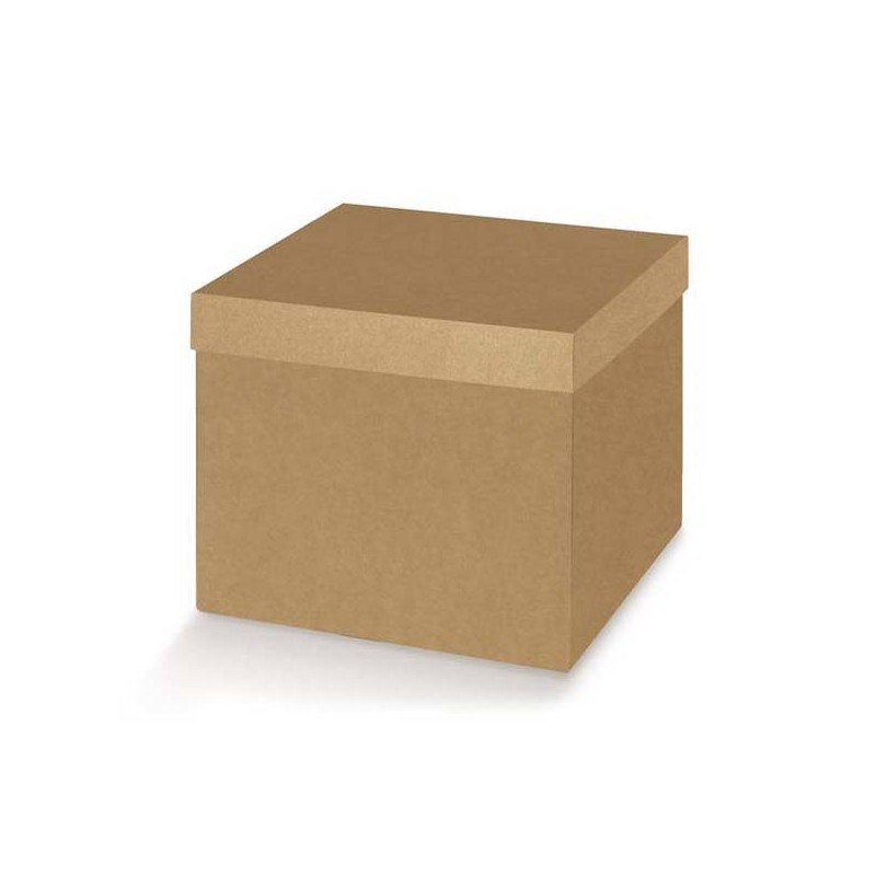 SCATOLA F/COPERCHIO AVANA LISCIA 18x18x4cm 10pz