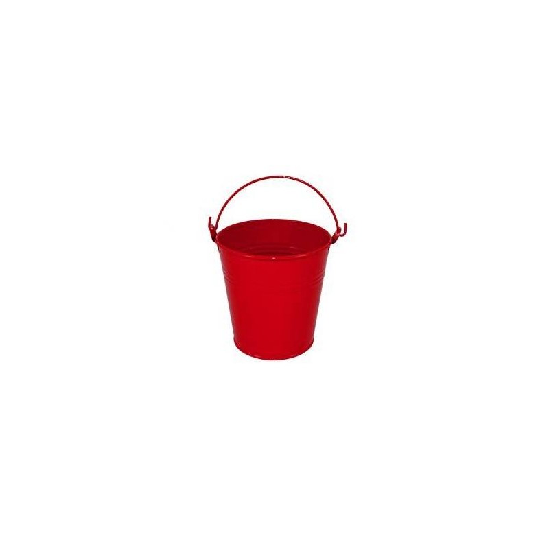 SECCHIELLO IN LATTA ø8x5,5cm ROSSO