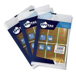 BUSTA ETICHETTE CHIUDIPACCO METAL AUGURI 70x37mm ORO/ROSSO 36pz