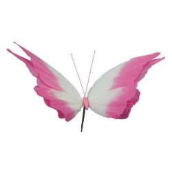 FARFALLA ROSA CARTA 48x33x17cm