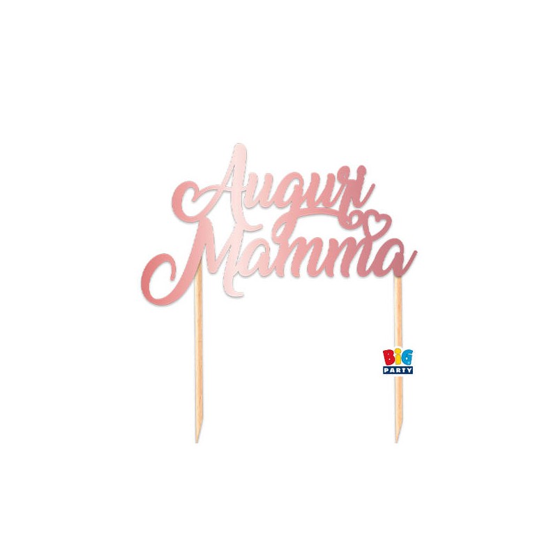 CAKE TOPPER 20x21cm AUGURI MAMMA