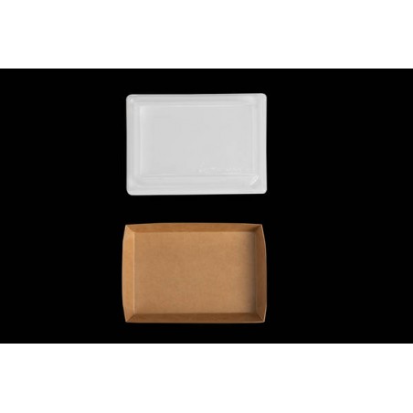 SUSHI BOX IN BAMBOO PAPER+PE 15x11x2,5cm 50pz