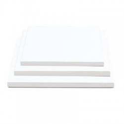 SOTTOTORTA CAKE BOARD QUADRATO 25x25x1,2cm BIANCO