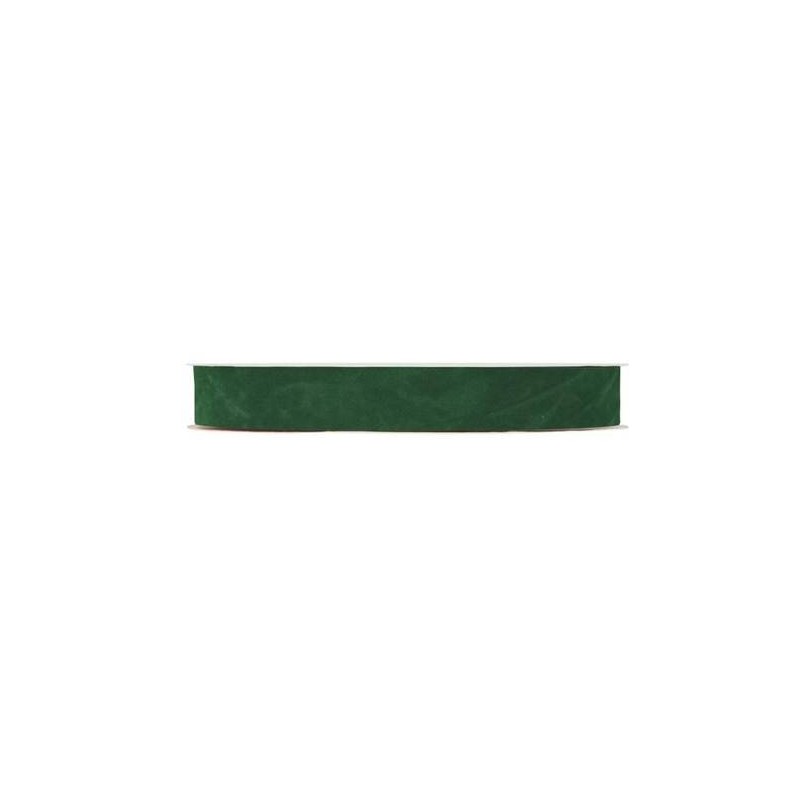 NASTRO DOUBLE VELVET mm25x30mt VERDE SCURO