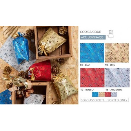 BUSTE REGALO P.P.L. 20x32cm CRYSTAL ASS.TO 100PZ