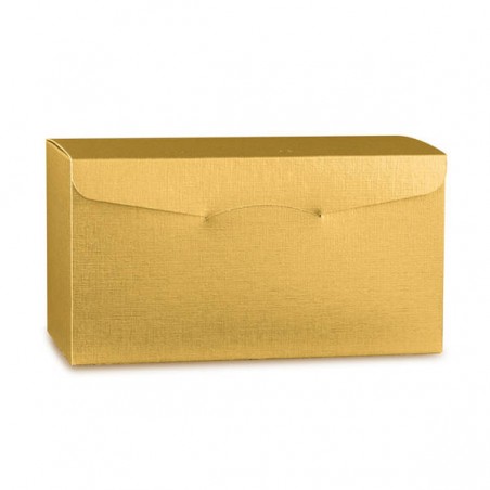 SCATOLA SEGRETO 4 BOTTIGLIE 32,5x17,5x18cm FIBRA ORO