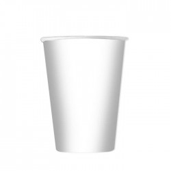 BICCHIERI 200cc ECOLOR BIODEGRADABILI BIANCO 25pz