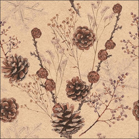 TOVAGLIOLI 33x33cm RICICLATO PIGNA NATURAL 20pz