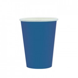 BICCHIERI 200cc ECOLOR BIODEGRADABILI BLU 25pz