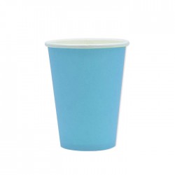 BICCHIERI 200cc ECOLOR BIODEGRADABILI CELESTE 25pz