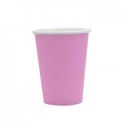 BICCHIERI 200cc ECOLOR BIODEGRADABILI ROSA 25pz