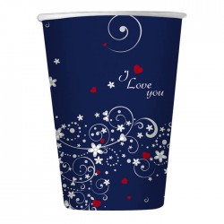 BICCHIERI 200cc LOVE MESSAGE 8pz